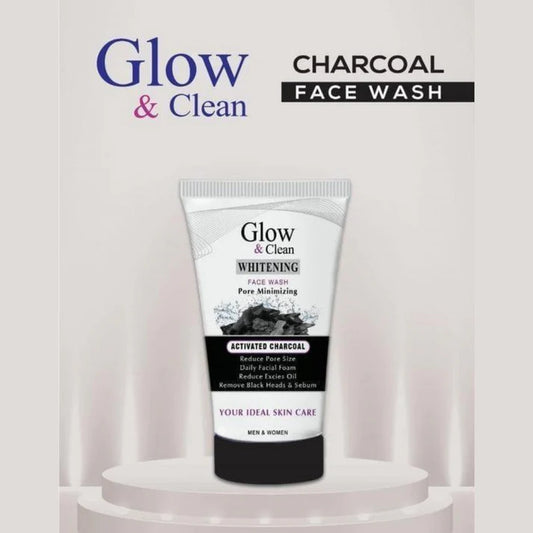 Glow and Clean Whitening Activated Charcoal Face Wash