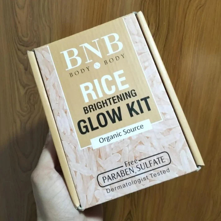 BNB RICE BRIGHTENING GLOW KIT.